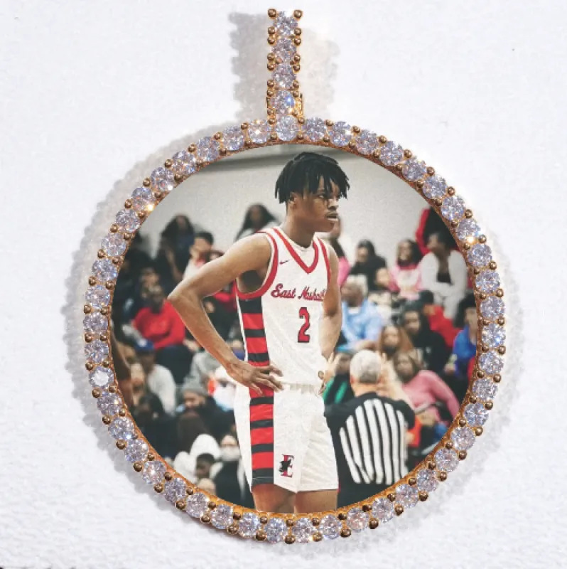 LARGE 3D CIRCLE CUSTOM PICTURE PENDANT made by The GUU Shop