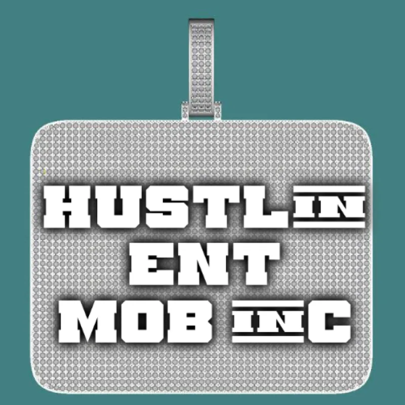 CUSTOM LETTER NECKLACE 3D BIG SQUARE sold by The GUU Shop