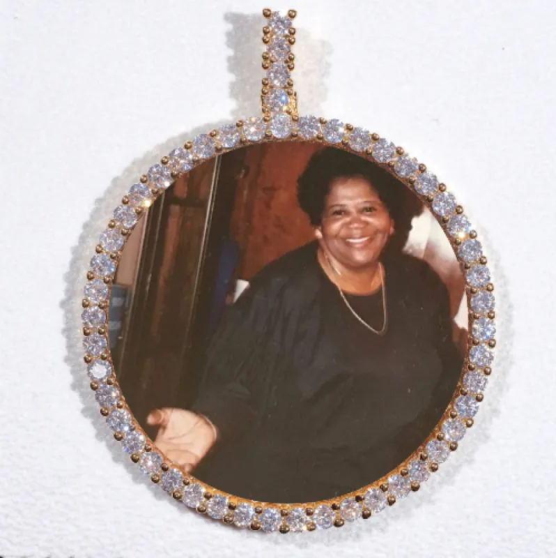 LARGE 3D CIRCLE CUSTOM PICTURE PENDANT sold by The GUU Shop