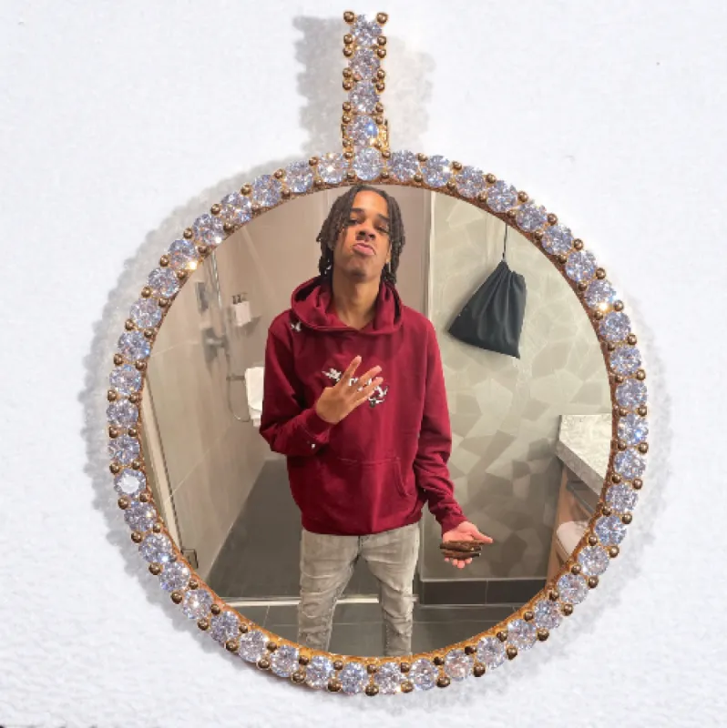 LARGE 3D CIRCLE CUSTOM PICTURE PENDANT sold by The GUU Shop