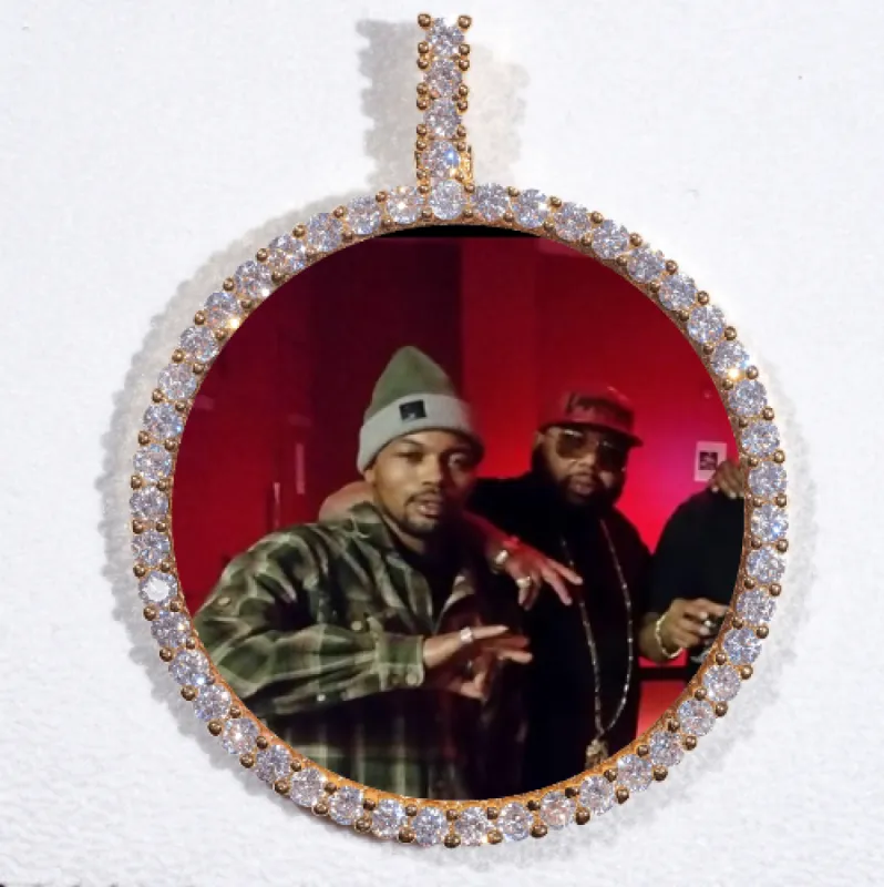 LARGE 3D CIRCLE CUSTOM PICTURE PENDANT sold by The GUU Shop