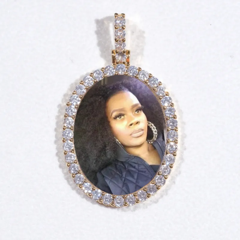 3D Oval Custom Picture Pendant sold by The GUU Shop
