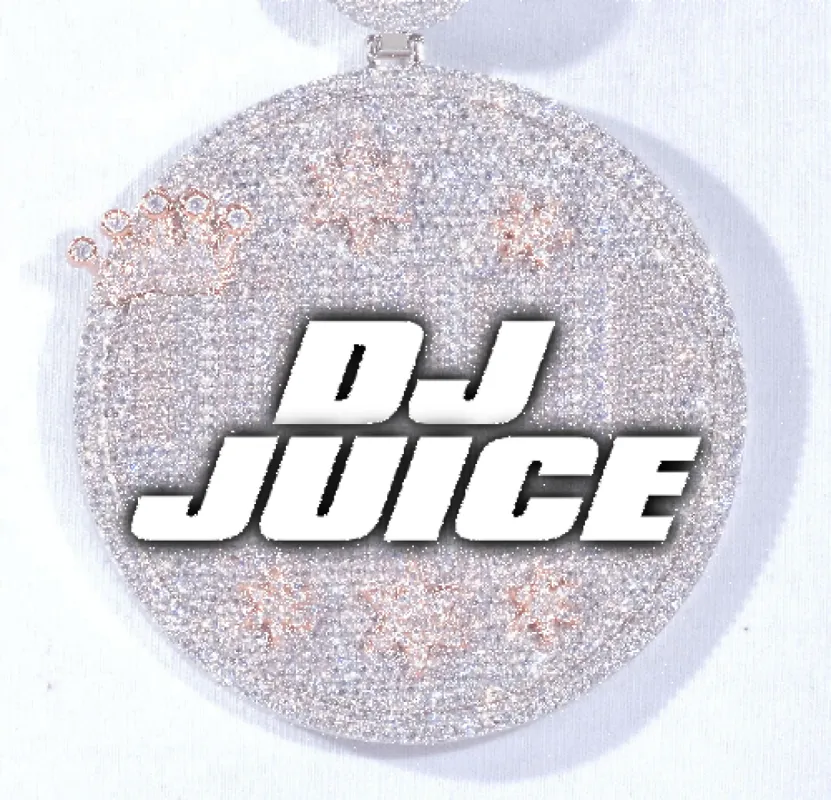 CUSTOM LETTER NECKLACE 3D BIG CROWN DISC sold by The GUU Shop