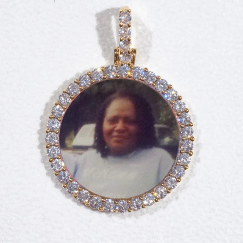 3D CIRCLE CUSTOM PICTURE PENDANT SMALL SIZE sold by The GUU Shop