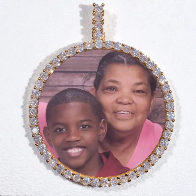 LARGE 3D CIRCLE CUSTOM PICTURE PENDANT sold by The GUU Shop