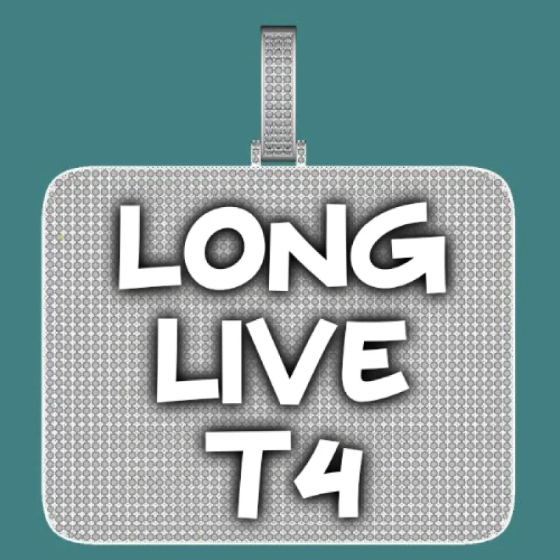 CUSTOM LETTER NECKLACE 3D BIG SQUARE sold by The GUU Shop