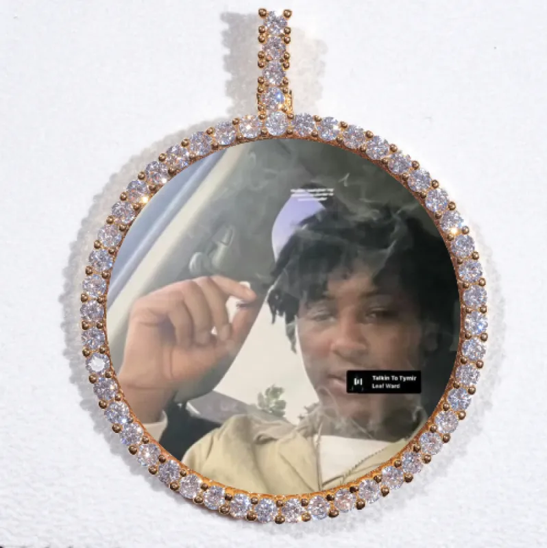 LARGE 3D CIRCLE CUSTOM PICTURE PENDANT sold by The GUU Shop