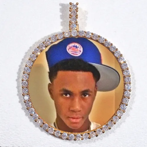 LARGE 3D CIRCLE CUSTOM PICTURE PENDANT sold by The GUU Shop