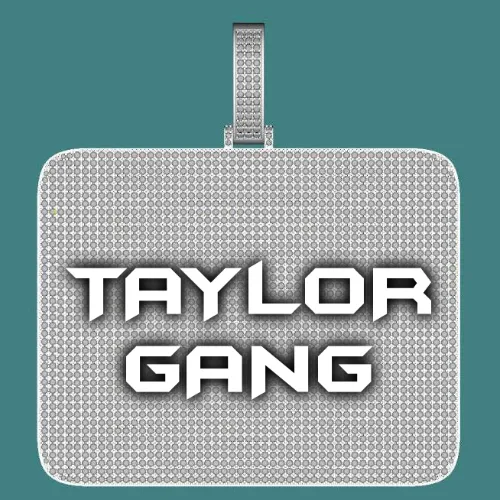 CUSTOM LETTER NECKLACE 3D BIG SQUARE sold by The GUU Shop