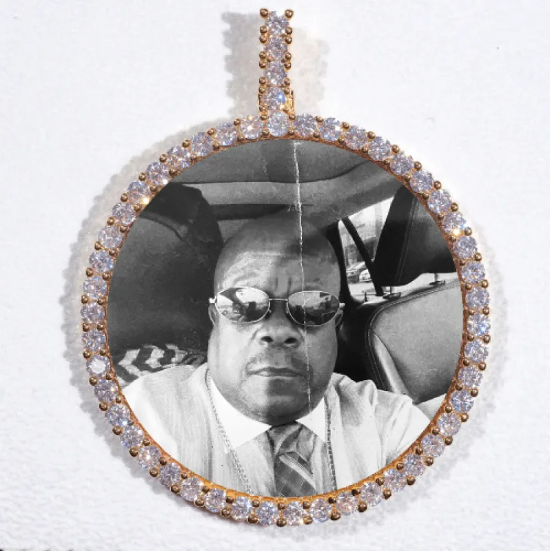 LARGE 3D CIRCLE CUSTOM PICTURE PENDANT sold by The GUU Shop