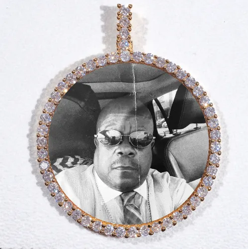 LARGE 3D CIRCLE CUSTOM PICTURE PENDANT sold by The GUU Shop