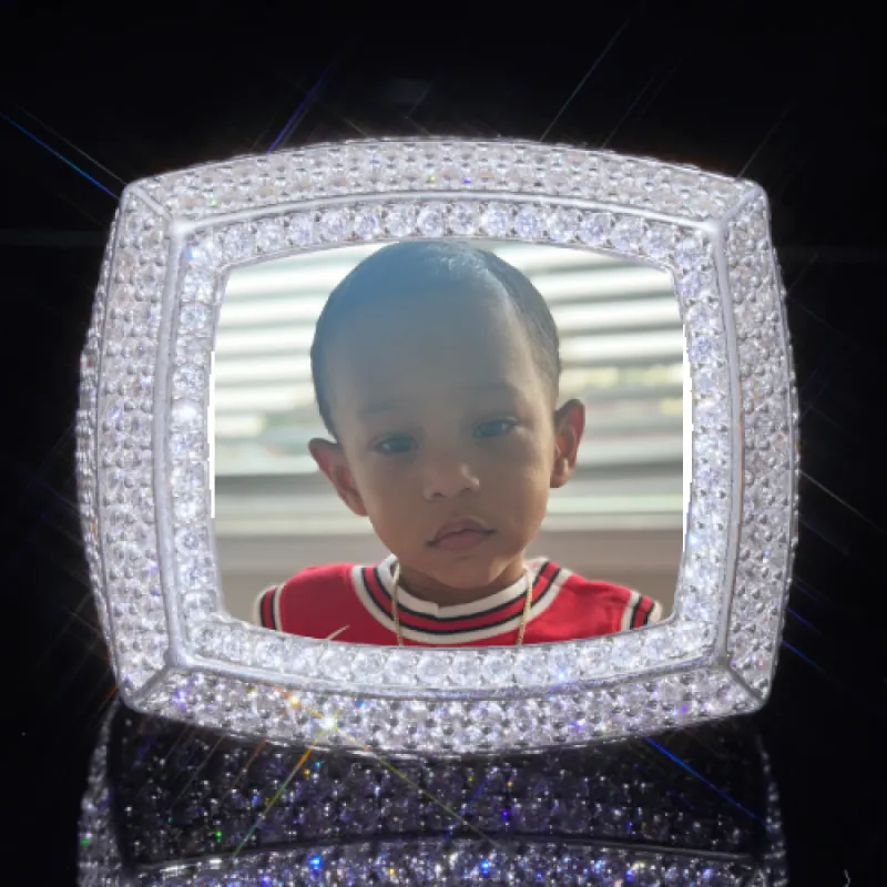 3D CUSTOM PICTURE ICED RING sold by The GUU Shop