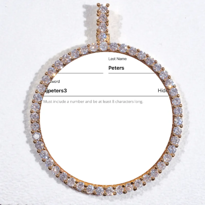 LARGE 3D CIRCLE CUSTOM PICTURE PENDANT sold by The GUU Shop