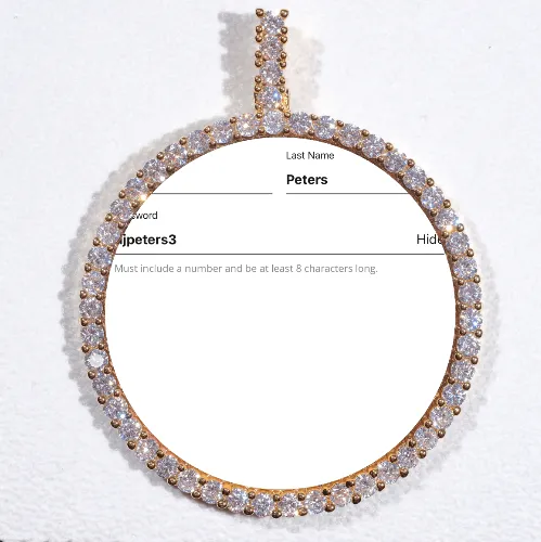 LARGE 3D CIRCLE CUSTOM PICTURE PENDANT sold by The GUU Shop