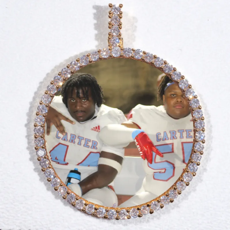 LARGE 3D CIRCLE CUSTOM PICTURE PENDANT sold by The GUU Shop