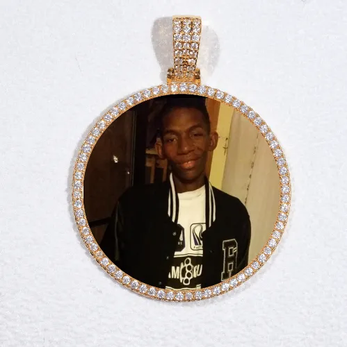 MEDIUM 3D CIRCLE CUSTOM PICTURE PENDANT sold by The GUU Shop
