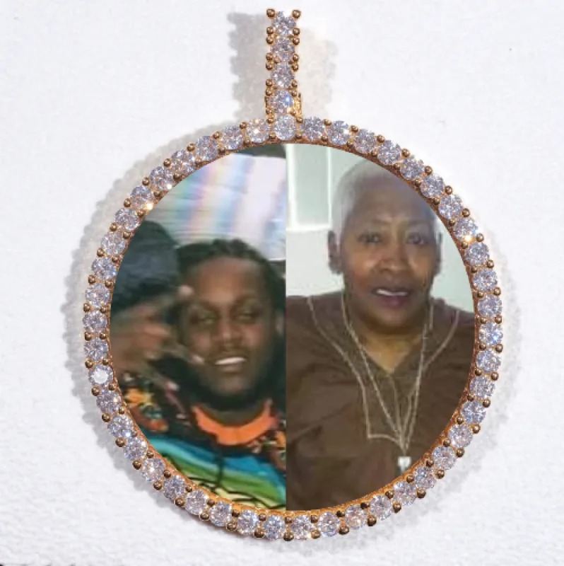 LARGE 3D CIRCLE CUSTOM PICTURE PENDANT sold by The GUU Shop