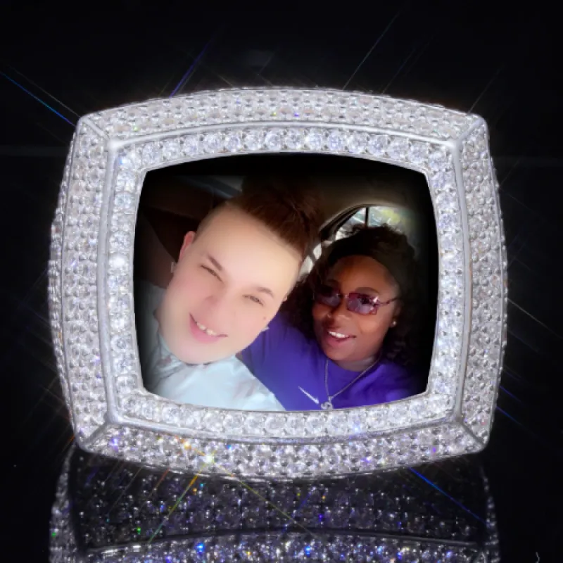 3D CUSTOM PICTURE ICED RING sold by The GUU Shop