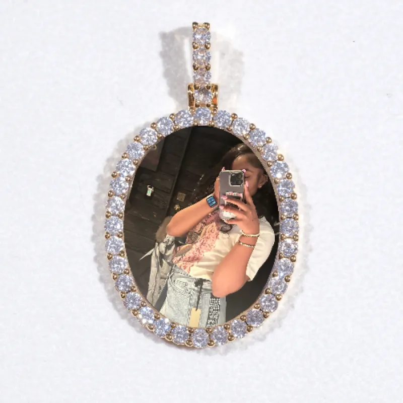 3D Oval Custom Picture Pendant sold by The GUU Shop