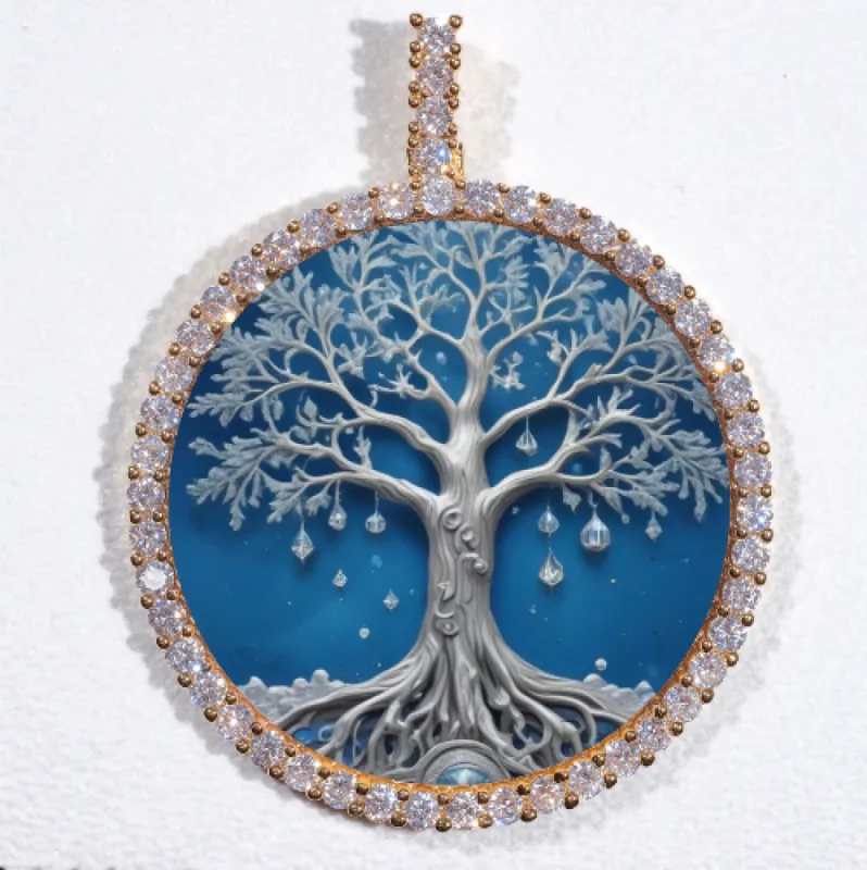 LARGE 3D CIRCLE CUSTOM PICTURE PENDANT sold by The GUU Shop