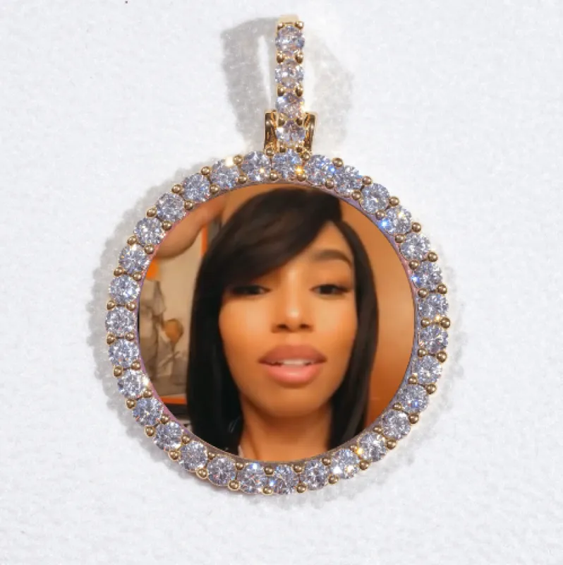 3D CIRCLE CUSTOM PICTURE PENDANT SMALL SIZE sold by The GUU Shop