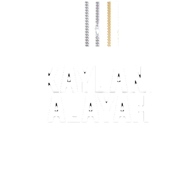 Custom Letters Baguette Two Layer Necklace sold by The GUU Shop