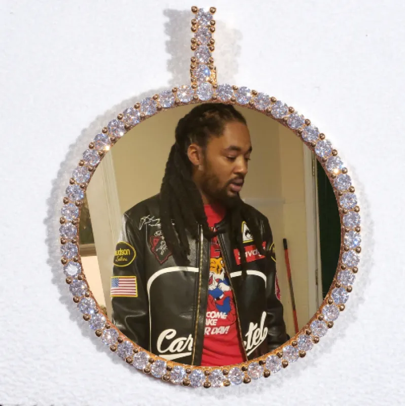 LARGE 3D CIRCLE CUSTOM PICTURE PENDANT sold by The GUU Shop