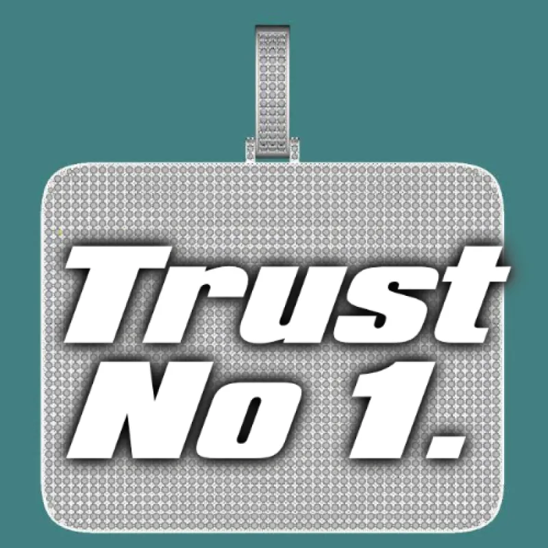 CUSTOM LETTER NECKLACE 3D BIG SQUARE sold by The GUU Shop