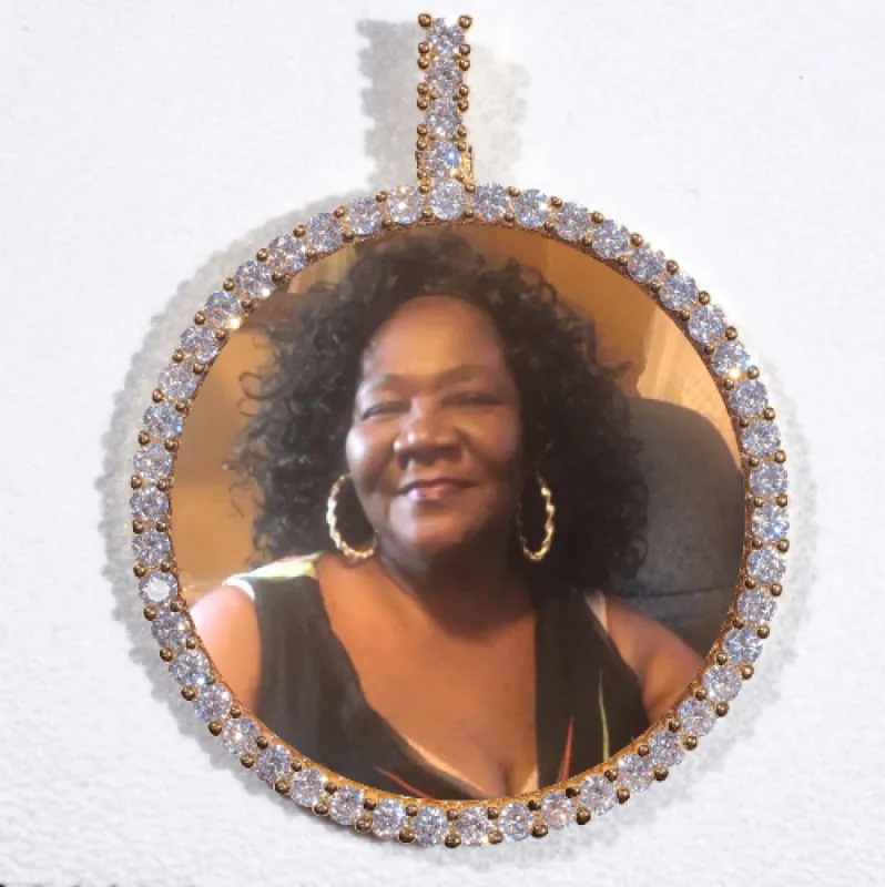 LARGE 3D CIRCLE CUSTOM PICTURE PENDANT sold by The GUU Shop