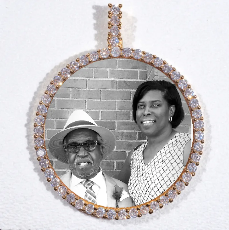 LARGE 3D CIRCLE CUSTOM PICTURE PENDANT sold by The GUU Shop