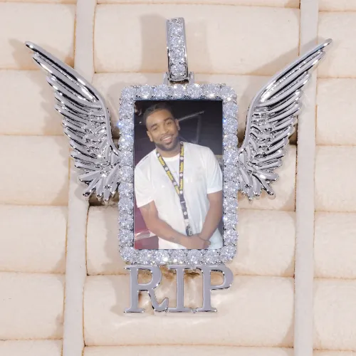 CUSTOM LETTER NECKLACE 3D BIG SQUARE sold by The GUU Shop