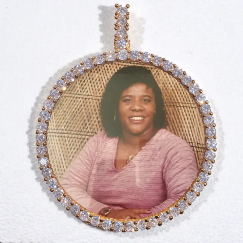 LARGE 3D CIRCLE CUSTOM PICTURE PENDANT sold by The GUU Shop