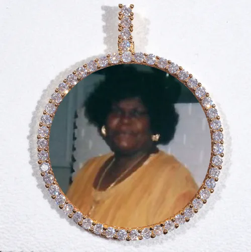 LARGE 3D CIRCLE CUSTOM PICTURE PENDANT sold by The GUU Shop