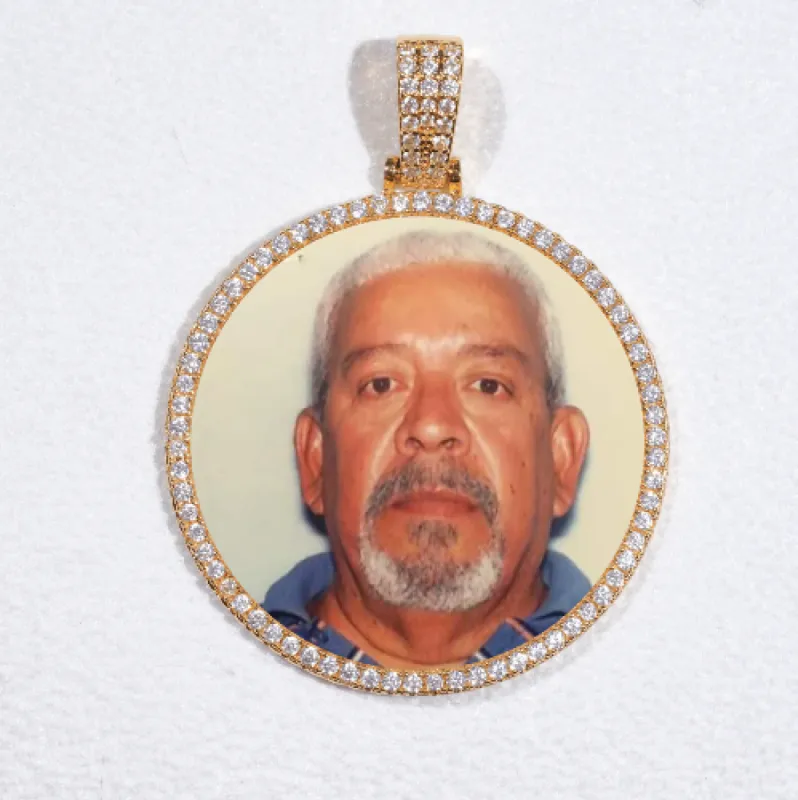 MEDIUM 3D CIRCLE CUSTOM PICTURE PENDANT sold by The GUU Shop