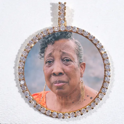 LARGE 3D CIRCLE CUSTOM PICTURE PENDANT sold by The GUU Shop