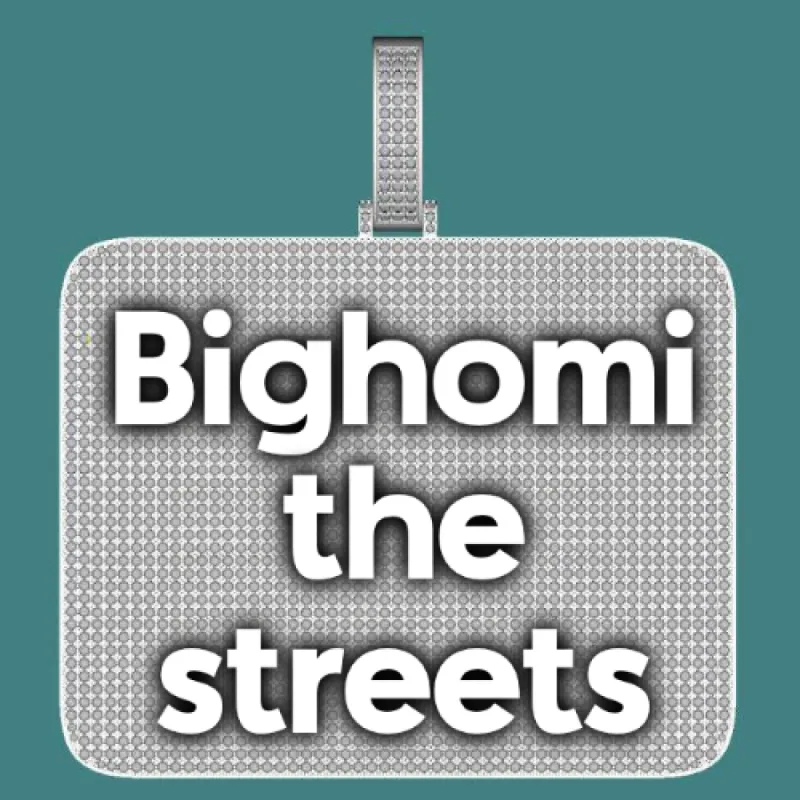 CUSTOM LETTER NECKLACE 3D BIG SQUARE sold by The GUU Shop