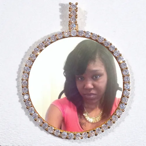 LARGE 3D CIRCLE CUSTOM PICTURE PENDANT sold by The GUU Shop