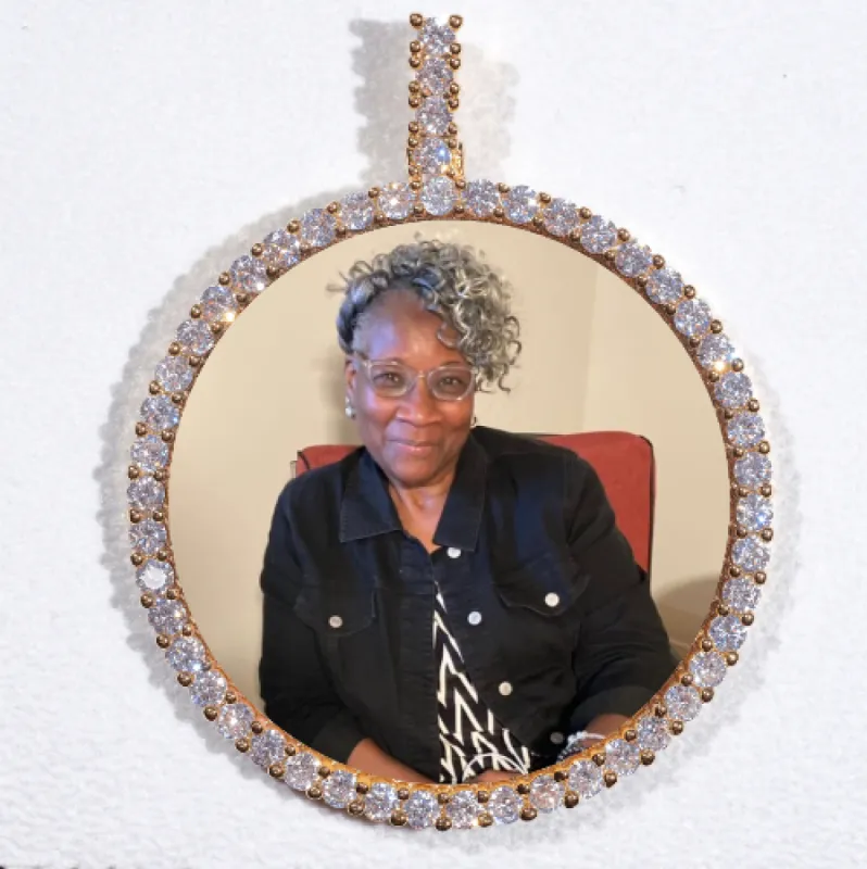 LARGE 3D CIRCLE CUSTOM PICTURE PENDANT sold by The GUU Shop