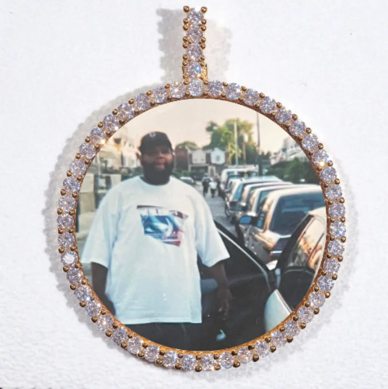 LARGE 3D CIRCLE CUSTOM PICTURE PENDANT sold by The GUU Shop