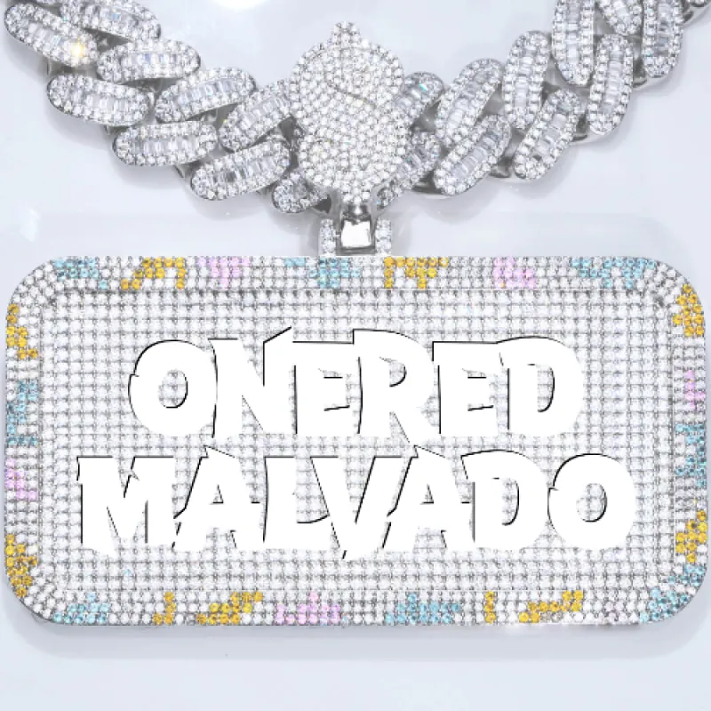 CUSTOM LETTER NECKLACE 3D COLORFUL SQUARE sold by The GUU Shop