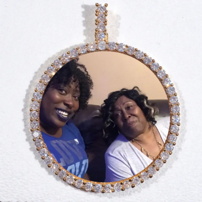 LARGE 3D CIRCLE CUSTOM PICTURE PENDANT sold by The GUU Shop