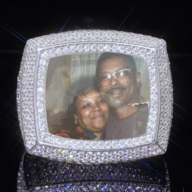 3D CUSTOM PICTURE ICED RING sold by The GUU Shop