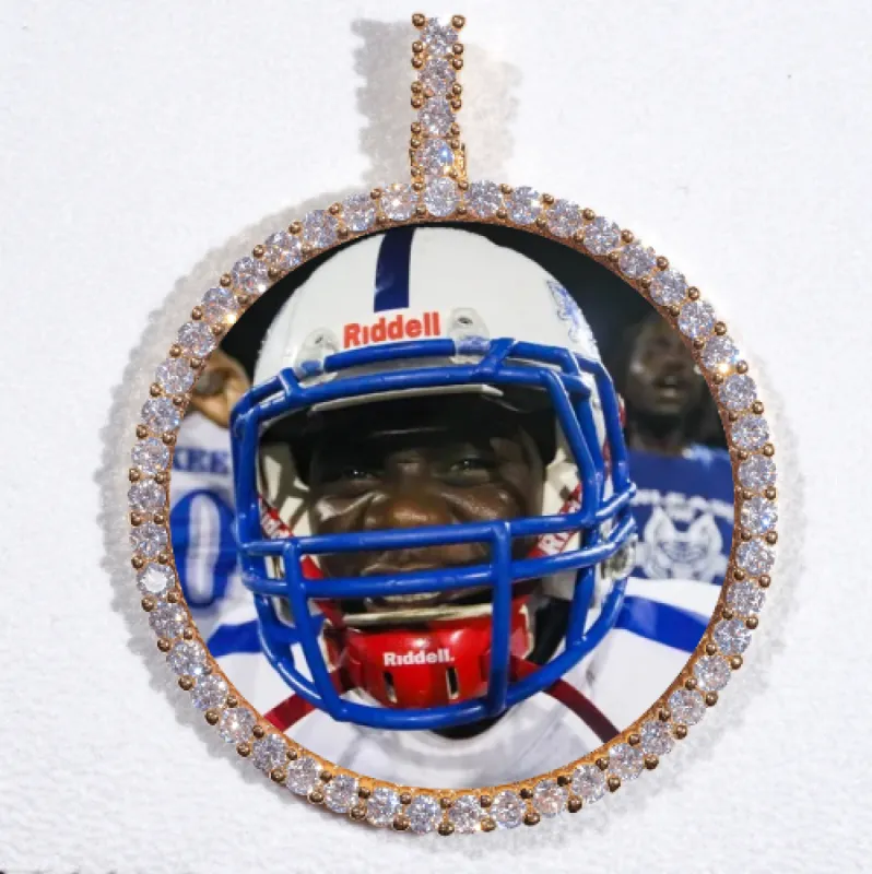 LARGE 3D CIRCLE CUSTOM PICTURE PENDANT sold by The GUU Shop