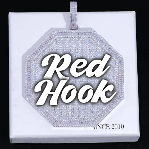 CUSTOM LETTER NECKLACE 3D BIG OCTAGON sold by The GUU Shop