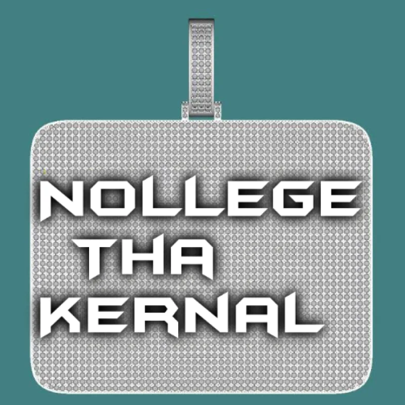 CUSTOM LETTER NECKLACE 3D BIG SQUARE sold by The GUU Shop