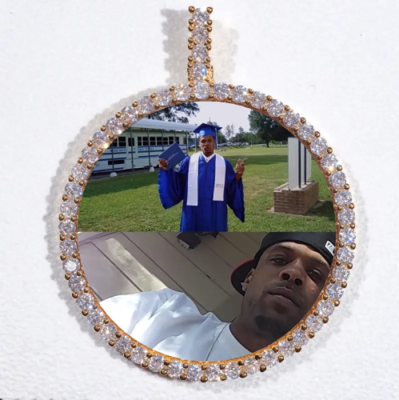 LARGE 3D CIRCLE CUSTOM PICTURE PENDANT sold by The GUU Shop