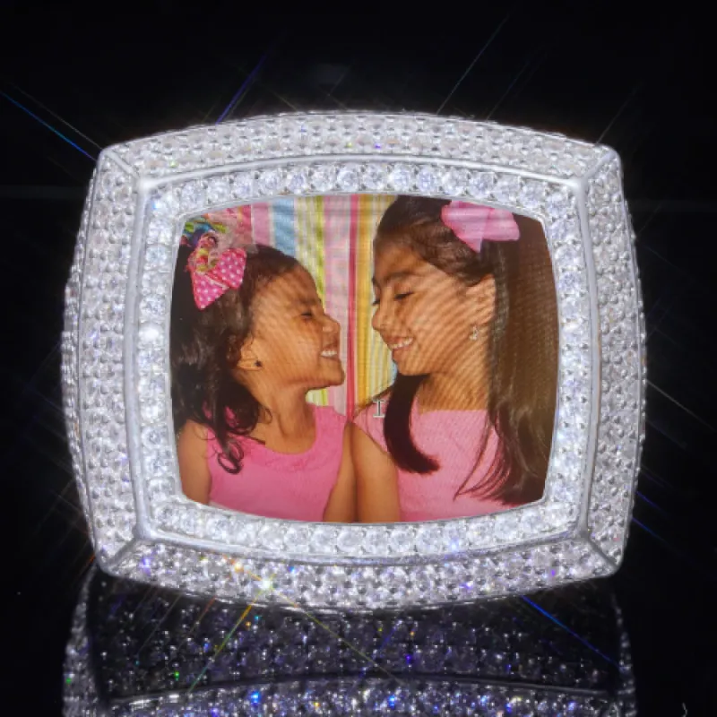 3D CUSTOM PICTURE ICED RING sold by The GUU Shop