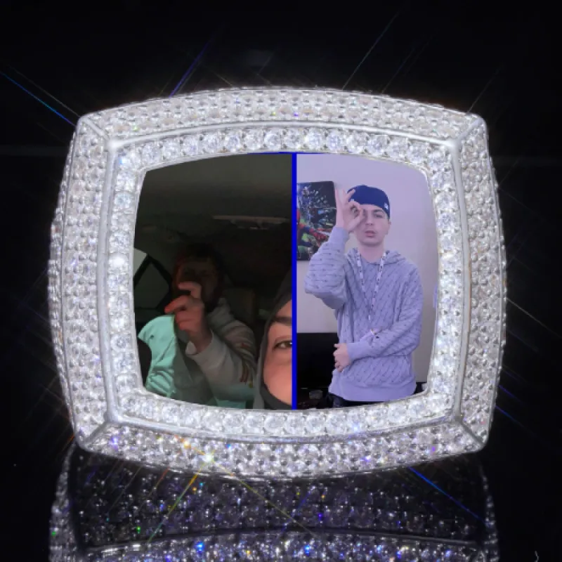 3D CUSTOM PICTURE ICED RING sold by The GUU Shop