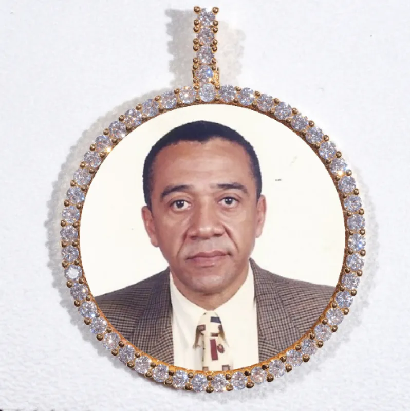 LARGE 3D CIRCLE CUSTOM PICTURE PENDANT sold by The GUU Shop