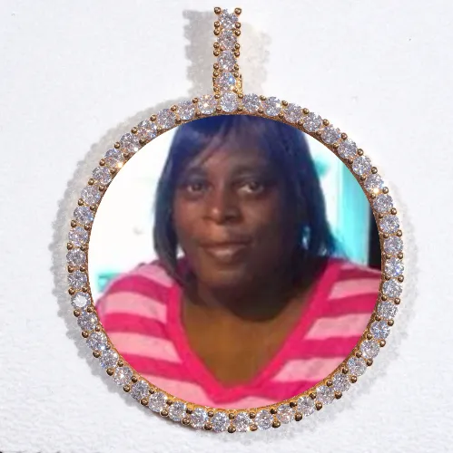 LARGE 3D CIRCLE CUSTOM PICTURE PENDANT sold by The GUU Shop